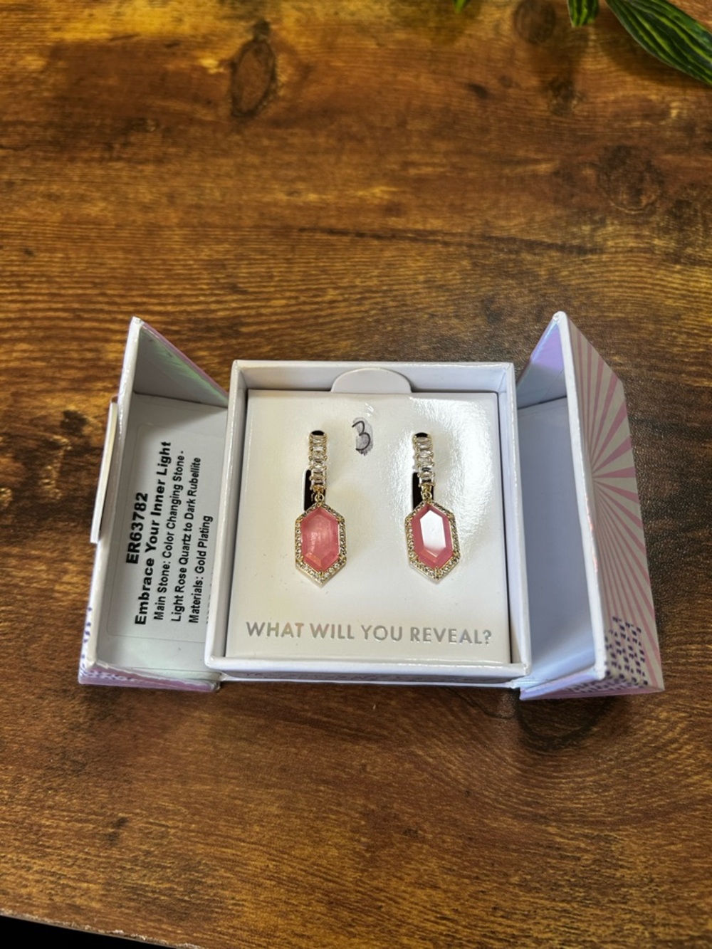 Bomb Party Mental Health Awareness “Embrace Your Inner Light” Gold Earrings